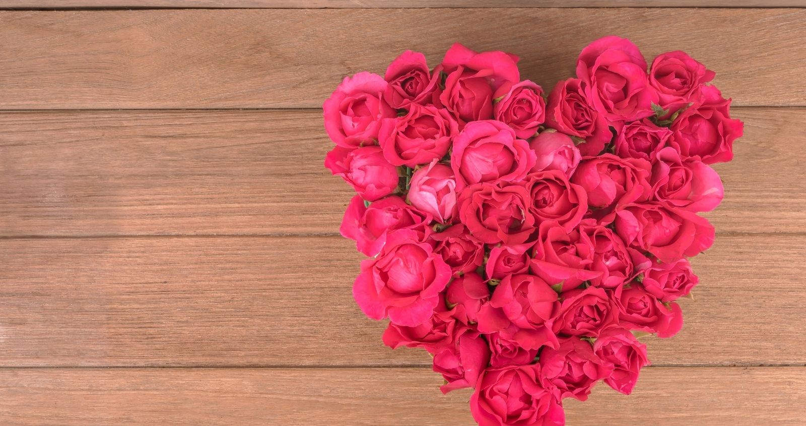 saint valentin - bouquet de roses coeur